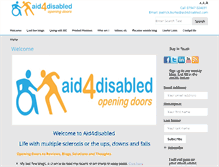 Tablet Screenshot of aid4disabled.com